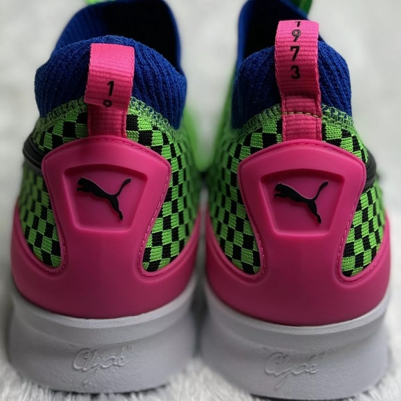 New Puma Basketball Clyde Court Summertime Green Men Sneakers 192893-01 Size 11 - Picture 4 of 8